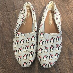 TOMS Penguin Print Slip-On Shoes